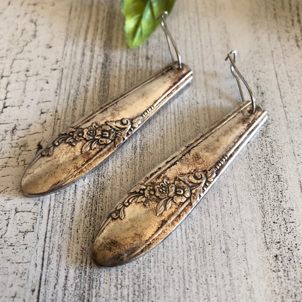 Vintage Silverware Earrings